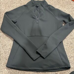 Mono B Dark Green Long Sleeve Top